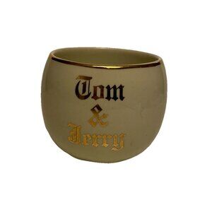 Vtg Hall Tom & Jerry Ball Shaped Replacement Punch Cup Gold Trim